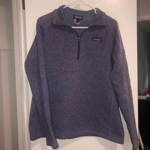 Purple Patagonia Sweater 1/4 Zip Fleece